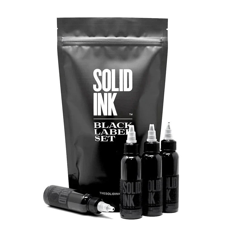 Solid Ink Black  Label Grey Wash Set