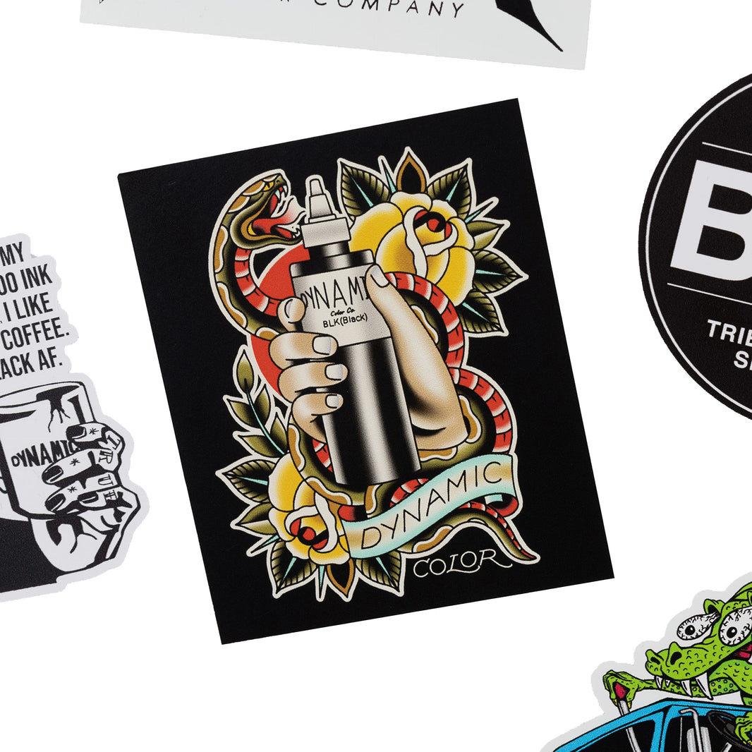Dynamic Tattoo Ink Stickers & Tattoo Bottle Labels