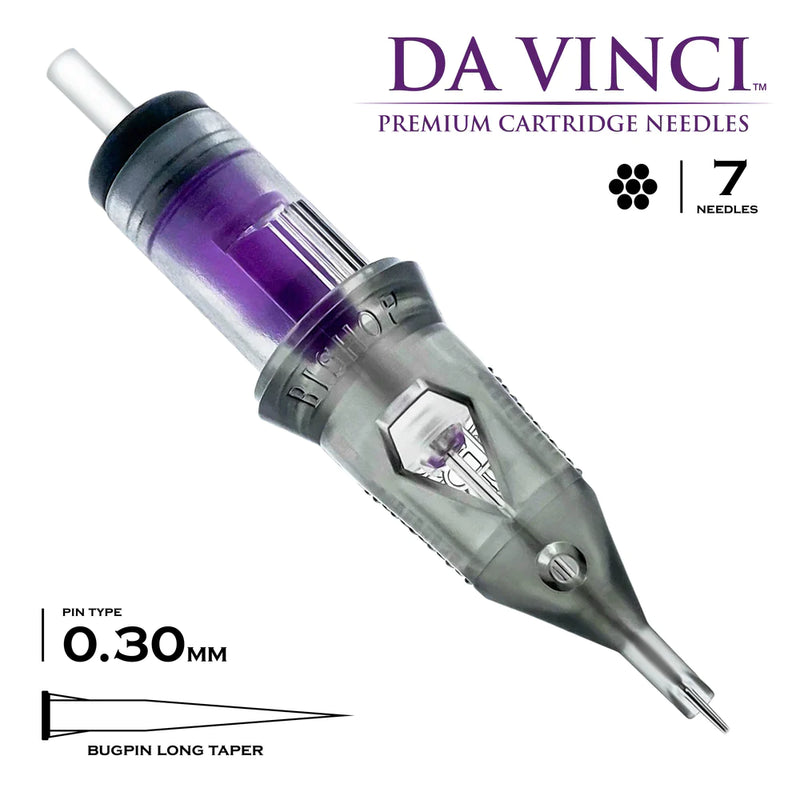Bishop DaVinci Premium Tattoo Cartridge Needle Round Liner 20 Count Box