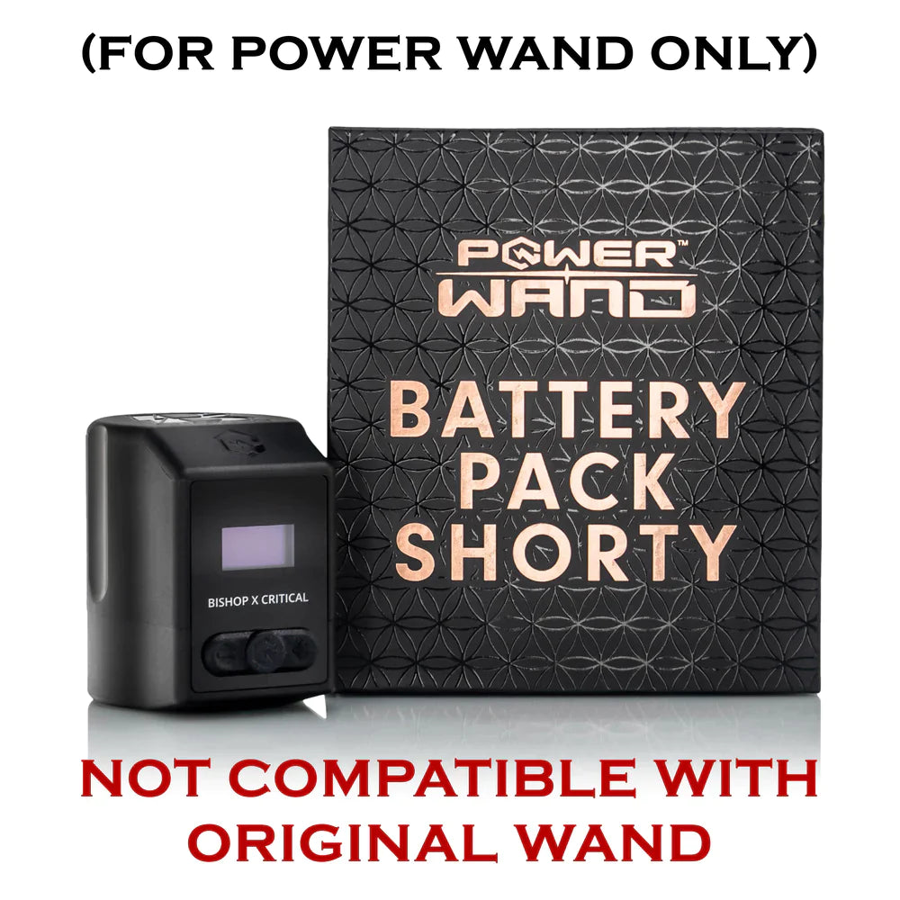 PEAK タトゥーマシン用バッテリーパック 本体　電池２個　bishop Bishop Power Wand Battery Pack shorty